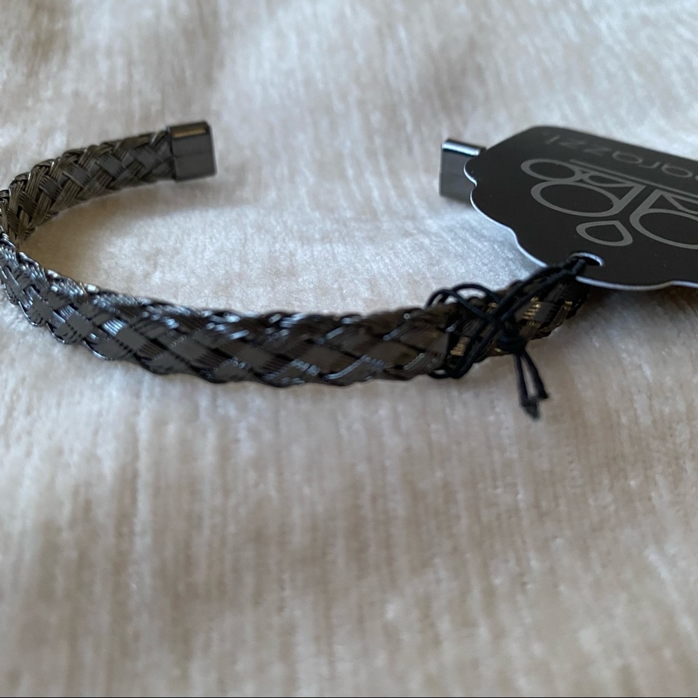 Paparazzi Jewelry Cable Couture Black Cuff Bracelet Brand New